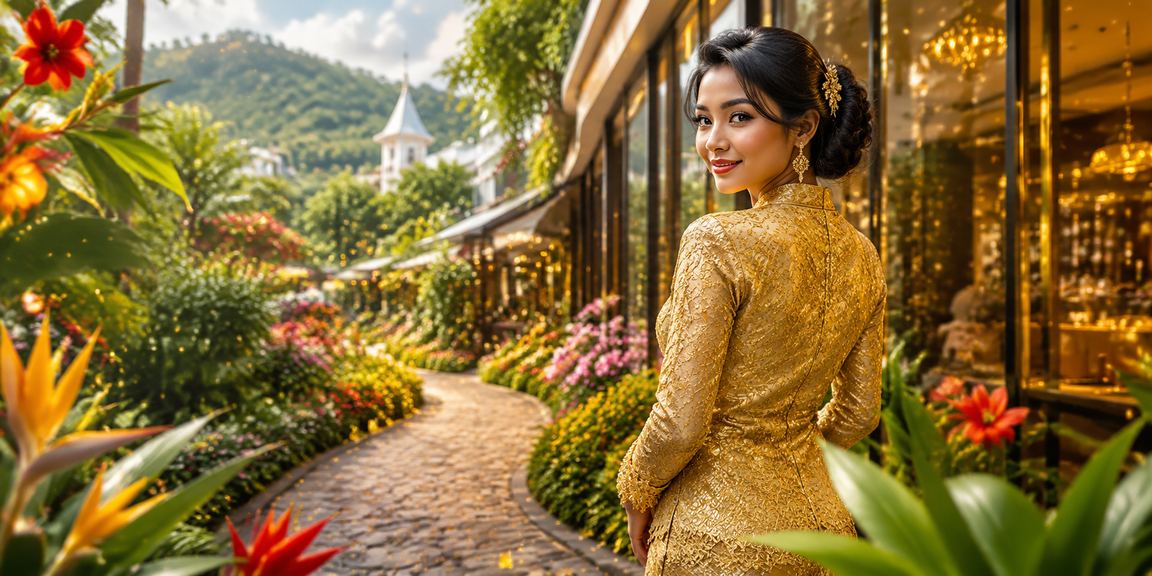 Suasana hiburan kasino Malaysia dalam pakaian tradisional kebaya