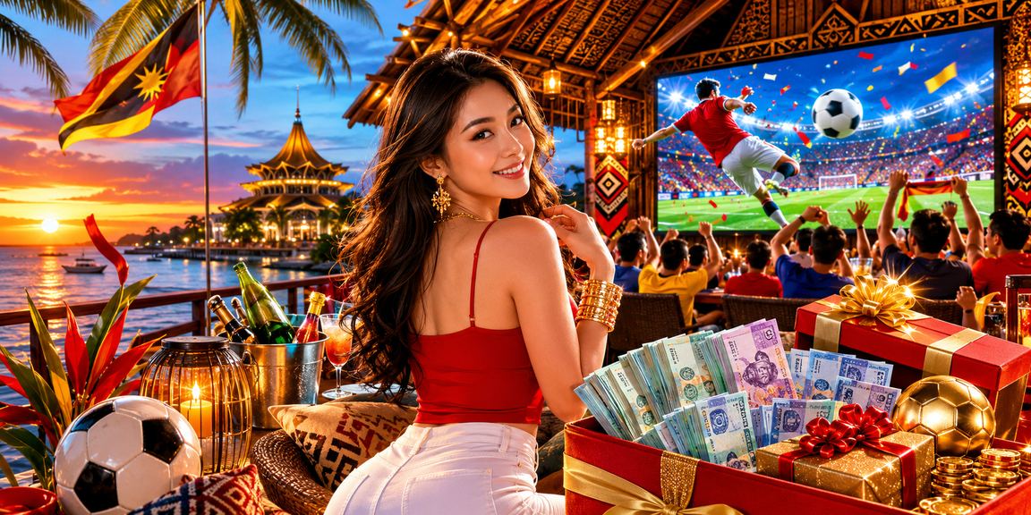 Pengguna log masuk platform pertaruhan sukan di Sarawak Malaysia